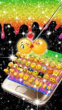 Rainbow Glitter Love Heart Keyboard screenshot 3