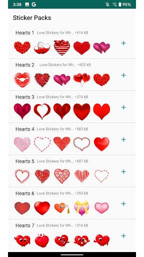 Love Emojis Stickers screenshot 1