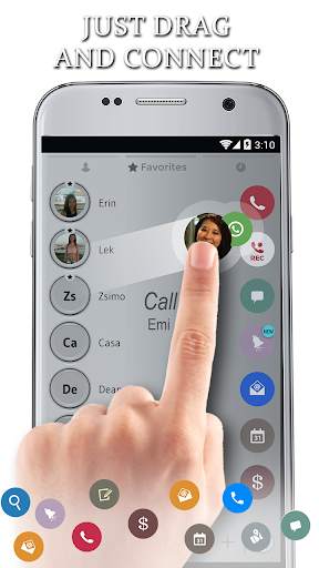 Shade Gray Phone Dialer Theme screenshot 3