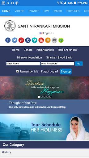 Nirankari App : Events, Live, Videos, Radio & Kids screenshot 1
