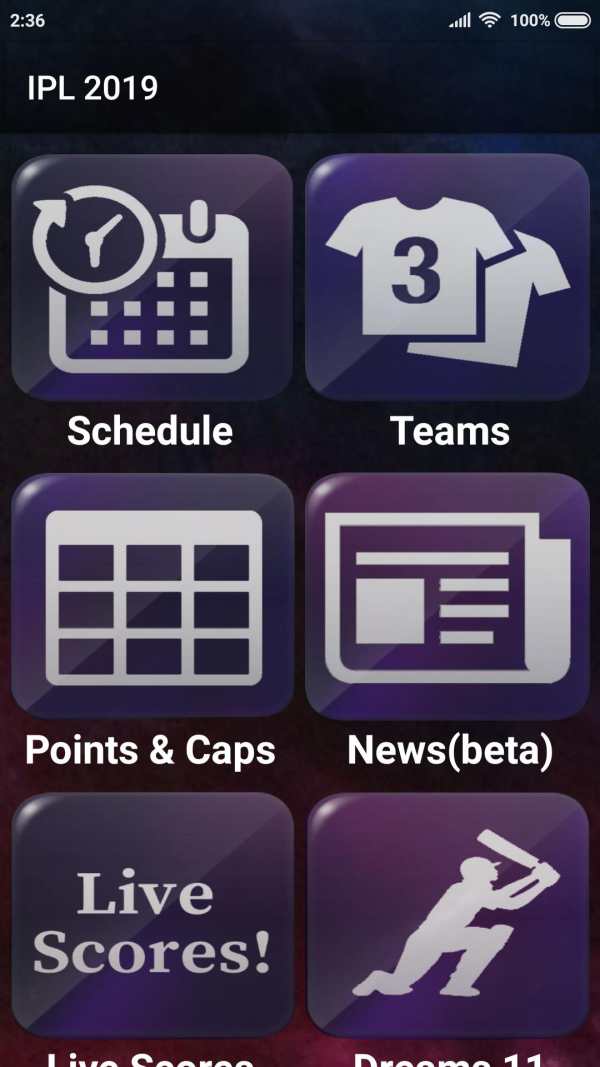 Cricket Information (Schedules, Scores and Info.) screenshot 1