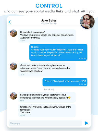 Aupair: Find your perfect Au Pair or host family! screenshot 7