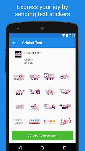 Cricket Sticker Packs - WAStickerApps screenshot 6