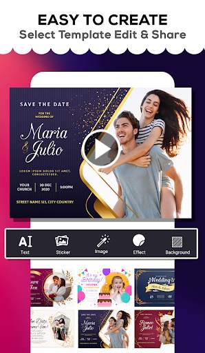 Invitation Video Maker- Video Ecards Invites Maker screenshot 4