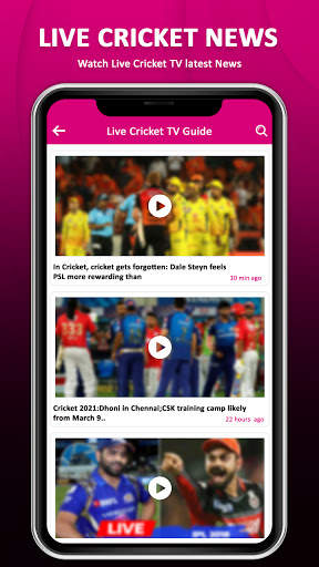 Live Cricket TV  -HD Live TV In Hindi screenshot 4