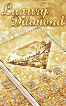 Luxury Diamond Launcher: Gold Glitter Deluxe Theme screenshot 3