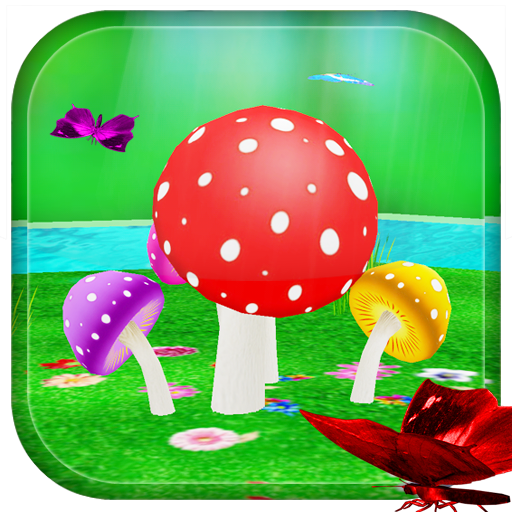 Mushroom &amp; Butterfly 3D live wallpaper icon