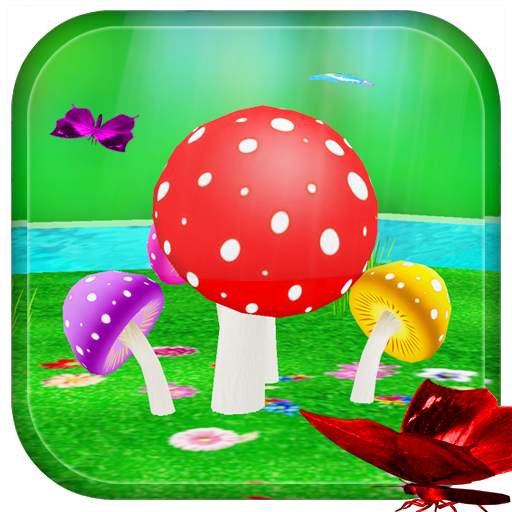 Mushroom & Butterfly 3D live w 3.8
