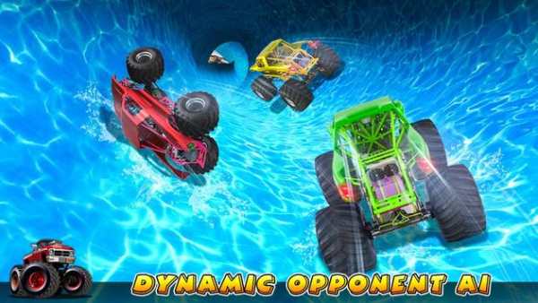 Xtreme Monster Truck Waterslide Race screenshot 4