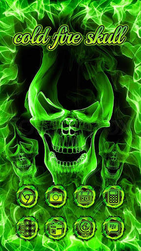 Hell Skull Fire Theme screenshot 1
