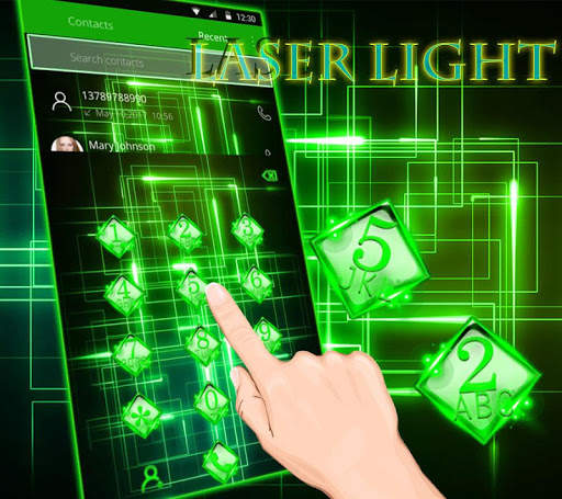 Green Laser Light Theme screenshot 3