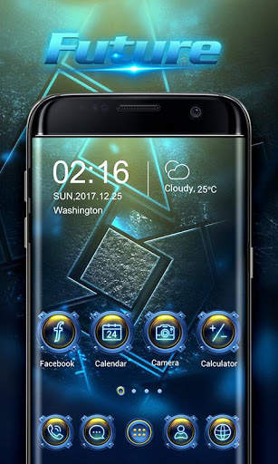 Future Go Launcher Theme 1 تصوير الشاشة