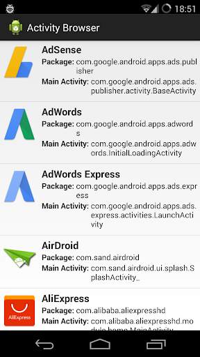 ACTIVITY BROWSER screenshot 1