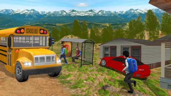 Intercity Modern School Bus Driving Simulator 2018 screenshot 2