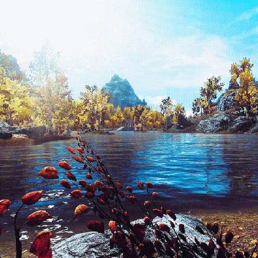 Lake Flowers Live Wallpaper 3