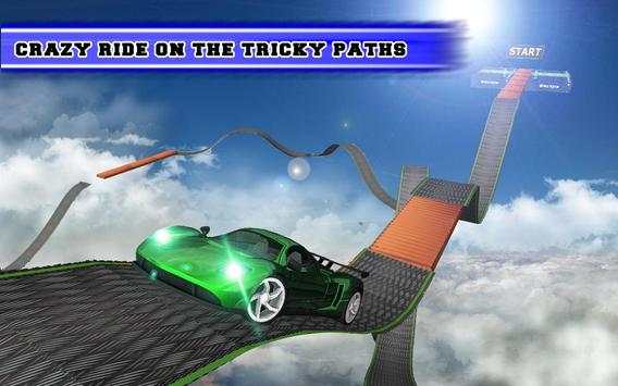 Impossible Stunts Racing Car Free: 3D Sky Tracks screenshot 3