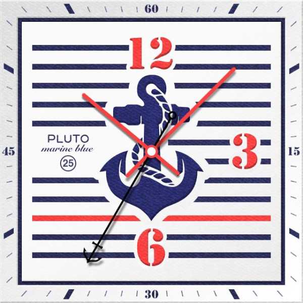 Marine Blue watchface by Pluto 6 تصوير الشاشة