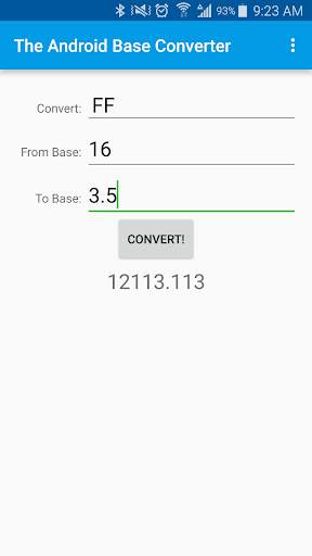 The Android Base Converter स्क्रीनशॉट 4