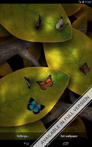 Tap Leaves Free Live Wallpaper screenshot 4