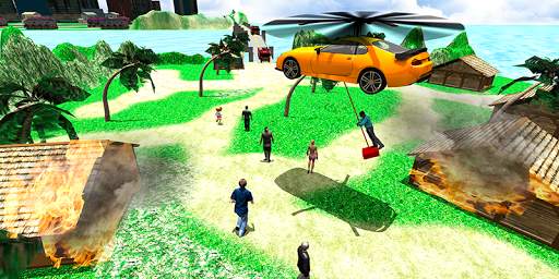 Flying Helicopter Car Taxi Game 2019 screenshot 3