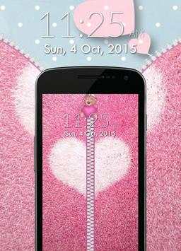 Love Zipper Lock Screen screenshot 3