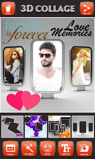 3D Photo Collage Editor screenshot 3