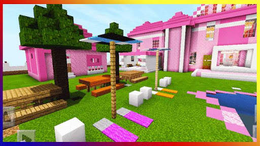 Pink house for minecraft screenshot 2