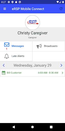 eRSP Mobile Connect screenshot 1