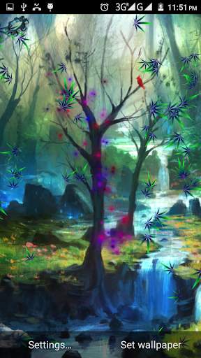 Green Weed HD Live Wallpaper screenshot 8