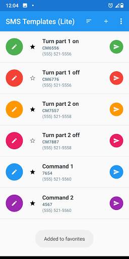 SMS Templates (Lite) screenshot 1