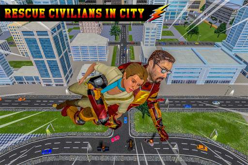 Speed Super Light Hero City Rescue Missions screenshot 12