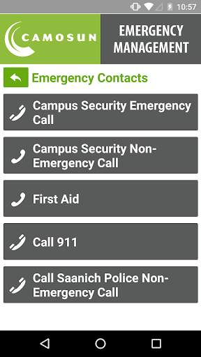 Mobile Safety, Camosun College screenshot 2