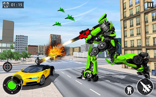 US Army Robot Monster Truck Transformation Games screenshot 1