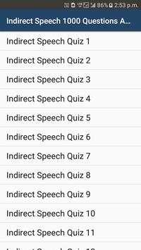 Direct Indirect speech Exercises screenshot 1