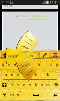 Yellow Keyboard for Android screenshot 3