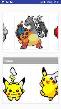Color by Number Pokemon Pixel Art screenshot 1
