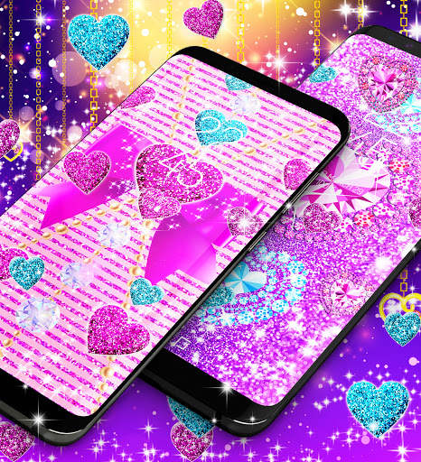 Glitter hearts live wallpaper screenshot 7