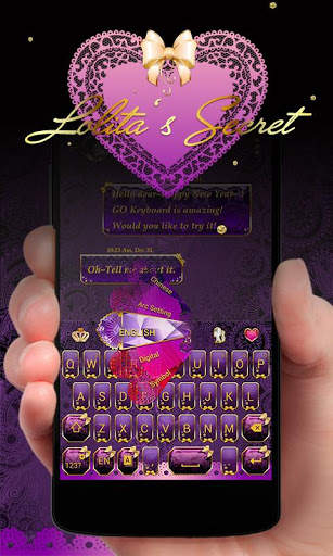 Lolita GO Keyboard theme screenshot 1