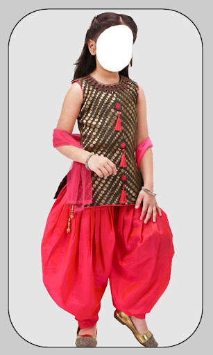 Kids Party Wear Patiala Suit screenshot 4