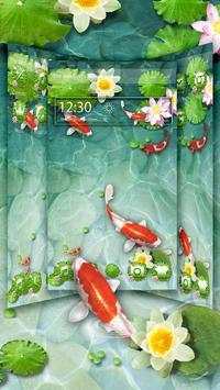 Fancy 3D koi fish theme screenshot 3