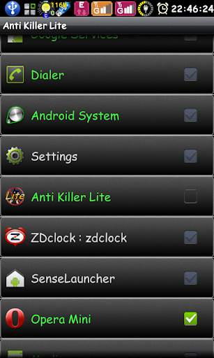 Anti Task Killer Lite screenshot 1