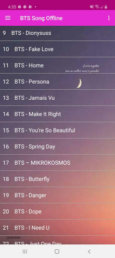 BTS Song Offline screenshot 1