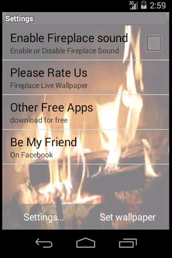 Real Fireplace Live Wallpaper screenshot 3