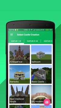 Castle Builder for Minecraft pe screenshot 2