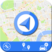 GPS, Maps &amp; Voice Navigation 2019: Traffic Updates icon