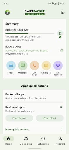 Swift Backup screenshot 1