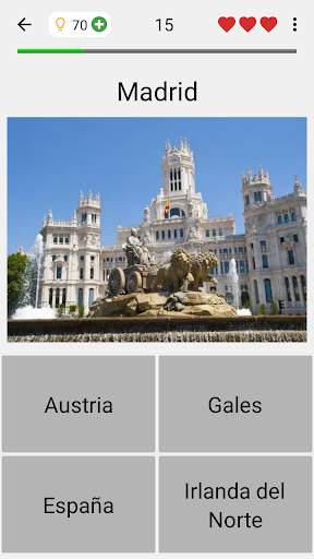 Capitales de todos los países del mundo - Pruebas screenshot 1