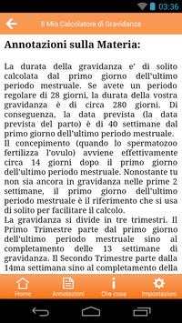 Calcolatore di Gravidanza screenshot 6