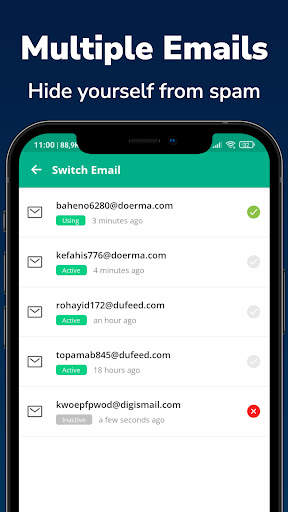Temp Email Pro - Multiple Mail screenshot 2