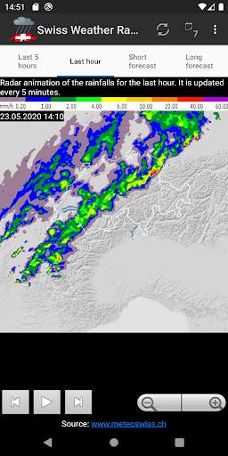 Swiss Weather Radar 3 تصوير الشاشة